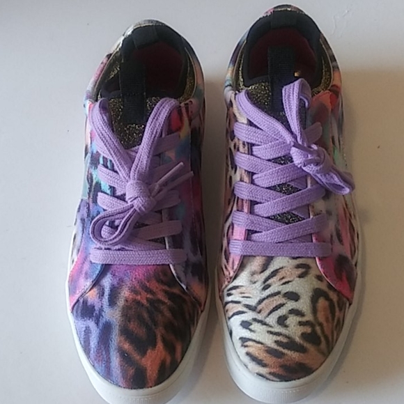 leopard print trainers size 5